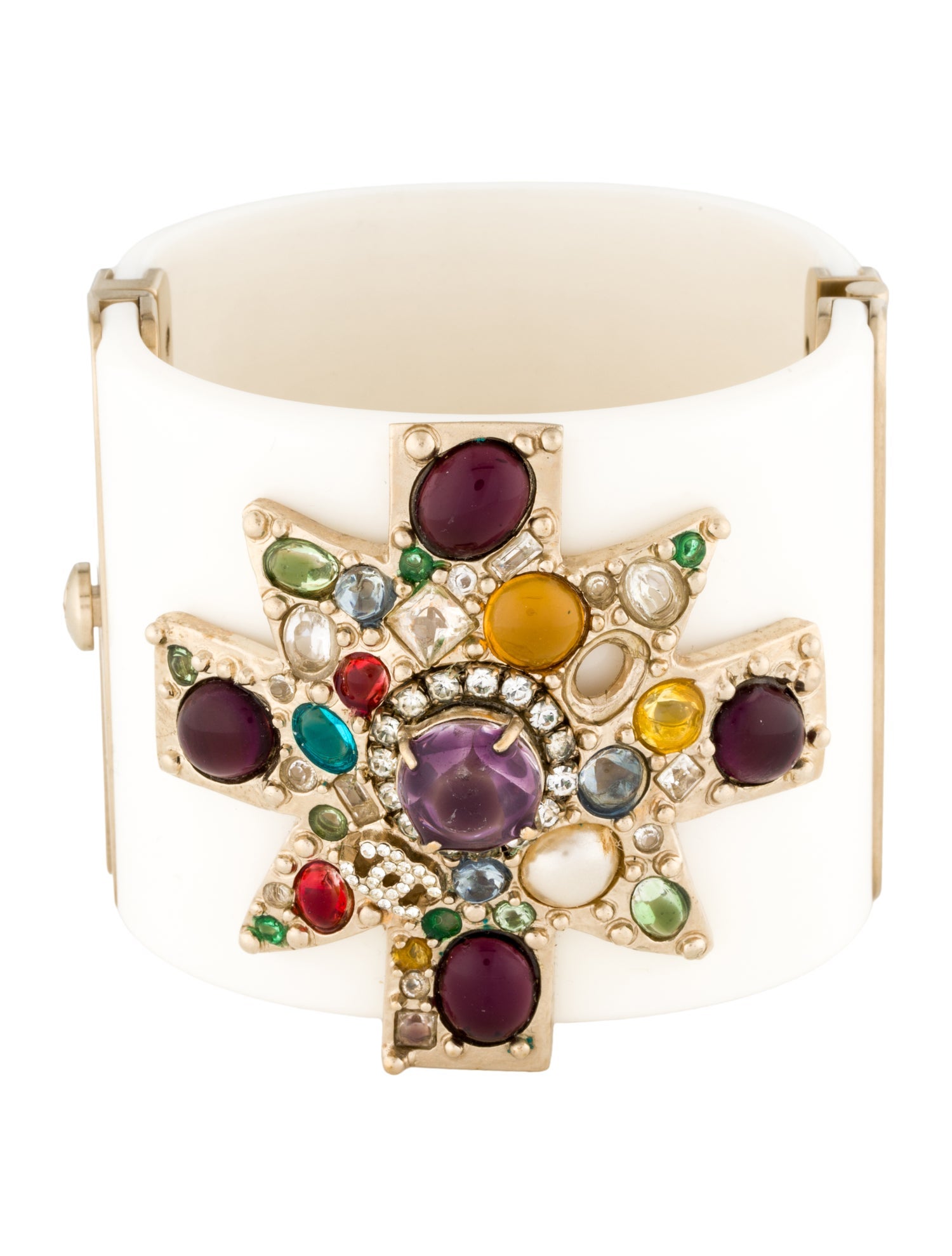 Chanel Resin, Strass & Gripoix Cuff