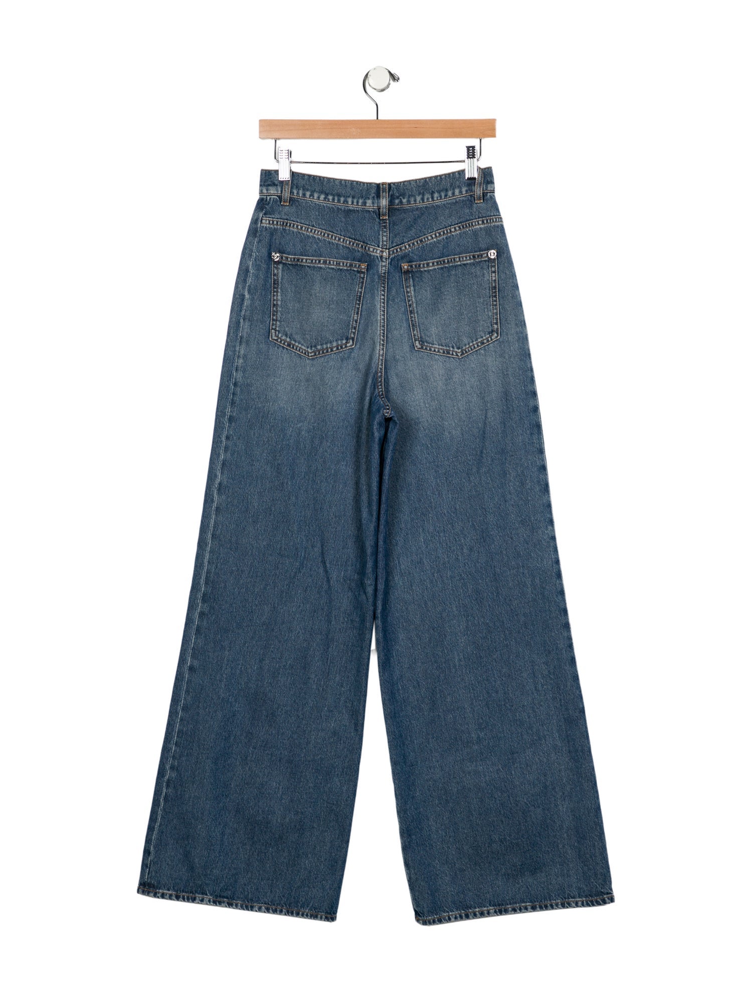 Chanel 2024 Wide Leg Jeans w/ Tags