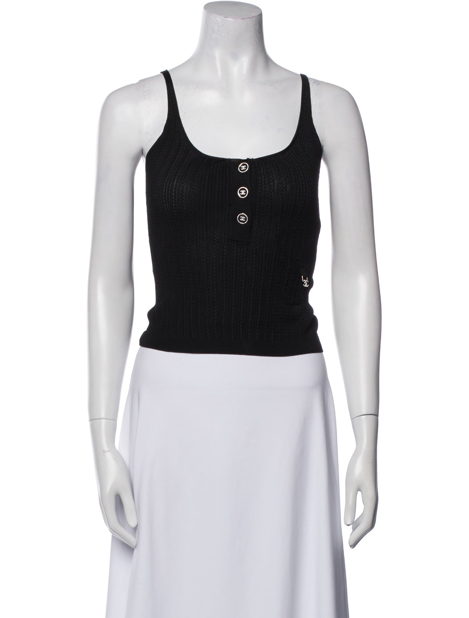 Chanel 2023 Scoop Neck Crop Top