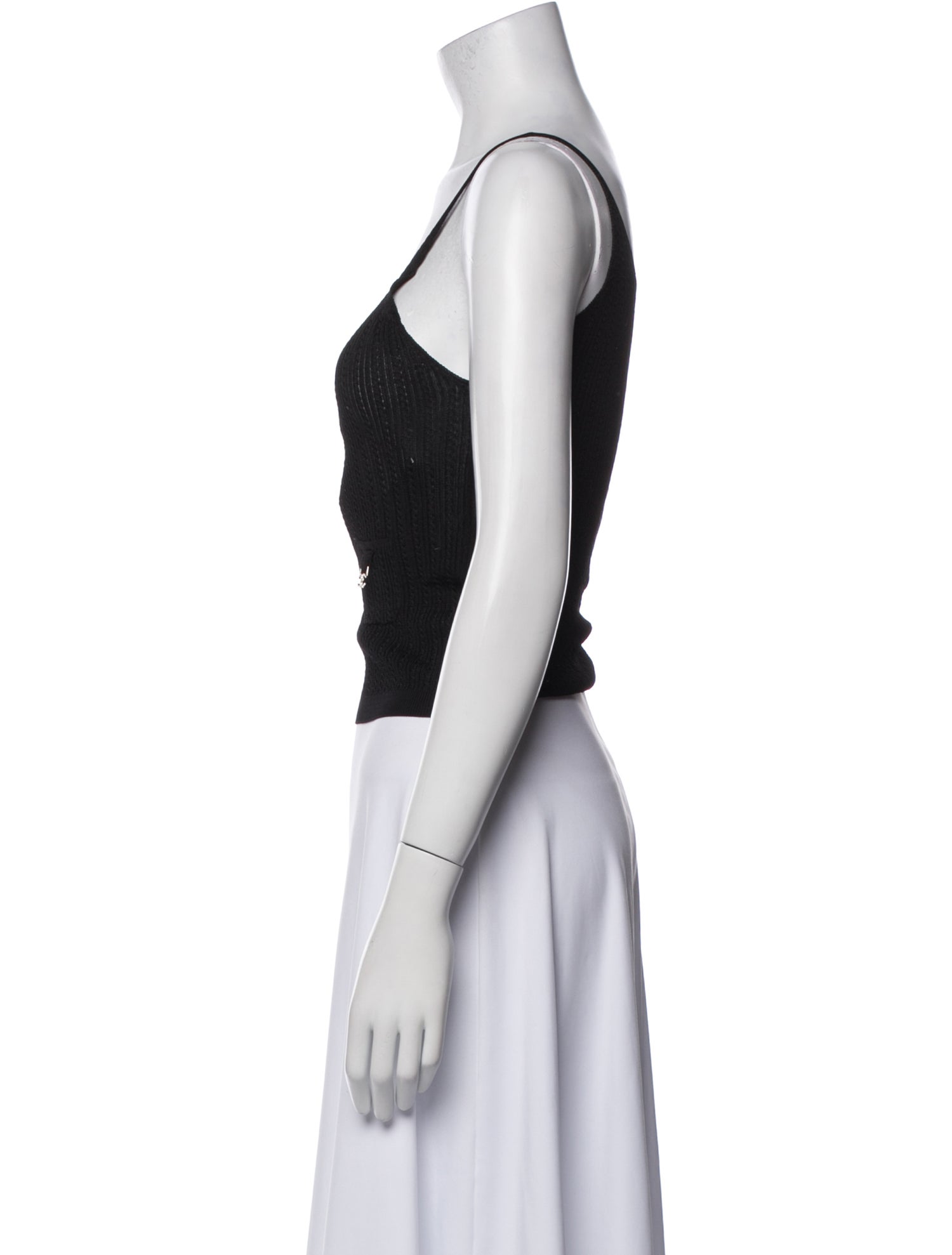 Chanel 2023 Scoop Neck Crop Top