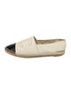 Chanel Interlocking CC Logo Lambskin Espadrilles