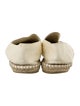 Chanel Interlocking CC Logo Lambskin Espadrilles