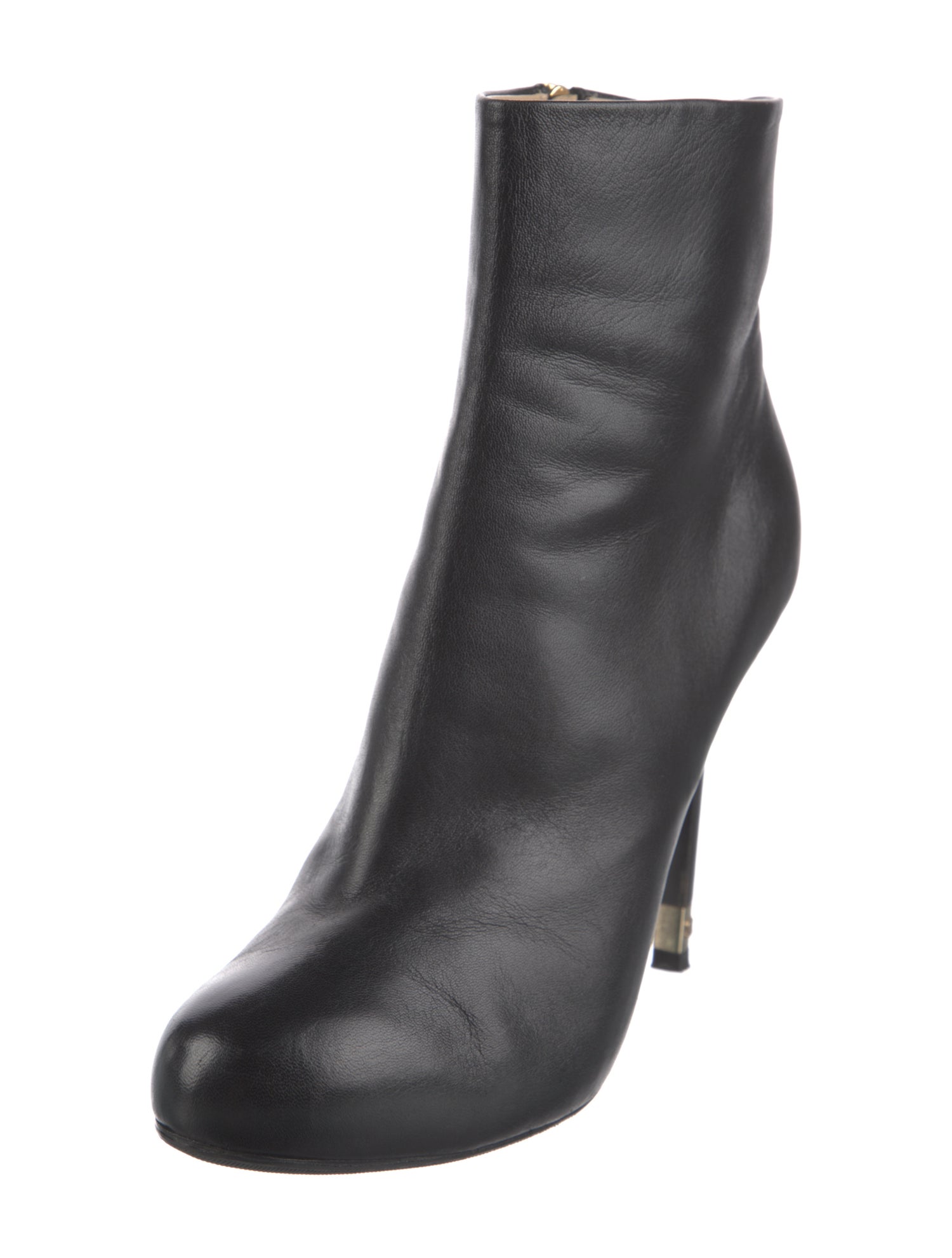 Chanel Interlocking CC Logo Leather Boots