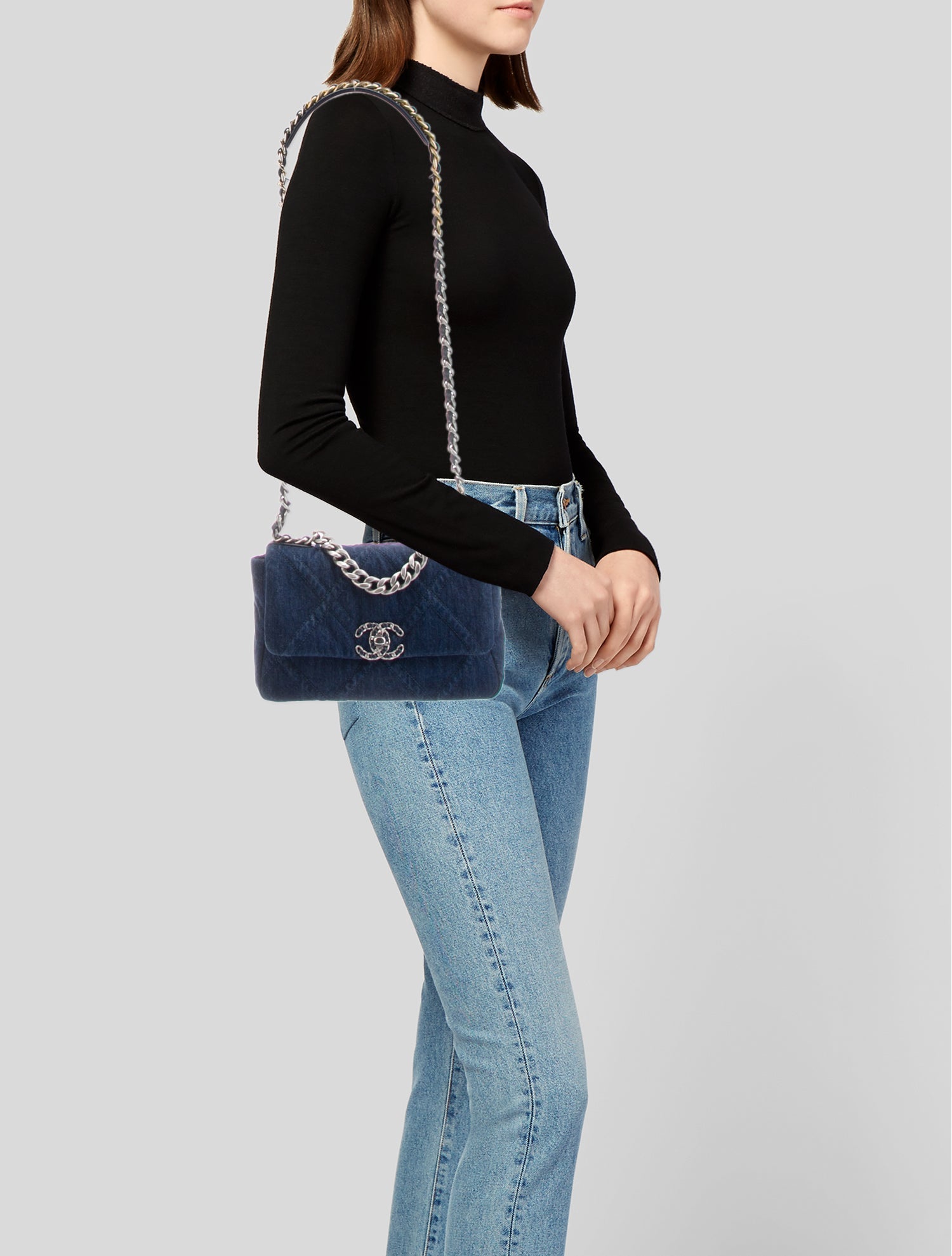 Chanel Medium Denim 19 Flap Bag