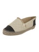 Chanel Interlocking CC Logo Lambskin Espadrilles