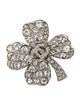 Chanel Strass CC Clover Brooch