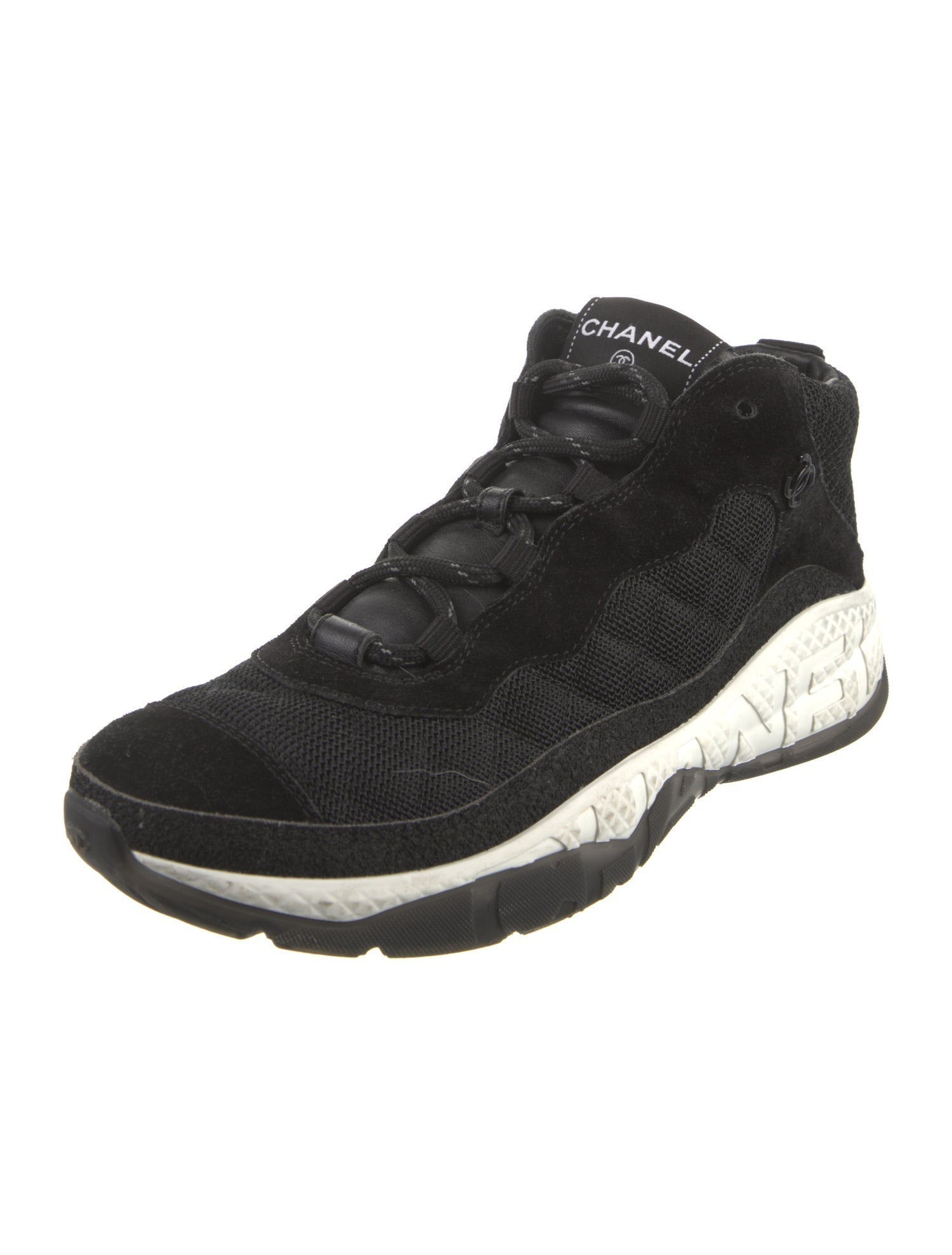 Chanel Interlocking CC Logo Mesh Sneakers