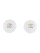 Chanel Quilted CC Stud Earrings