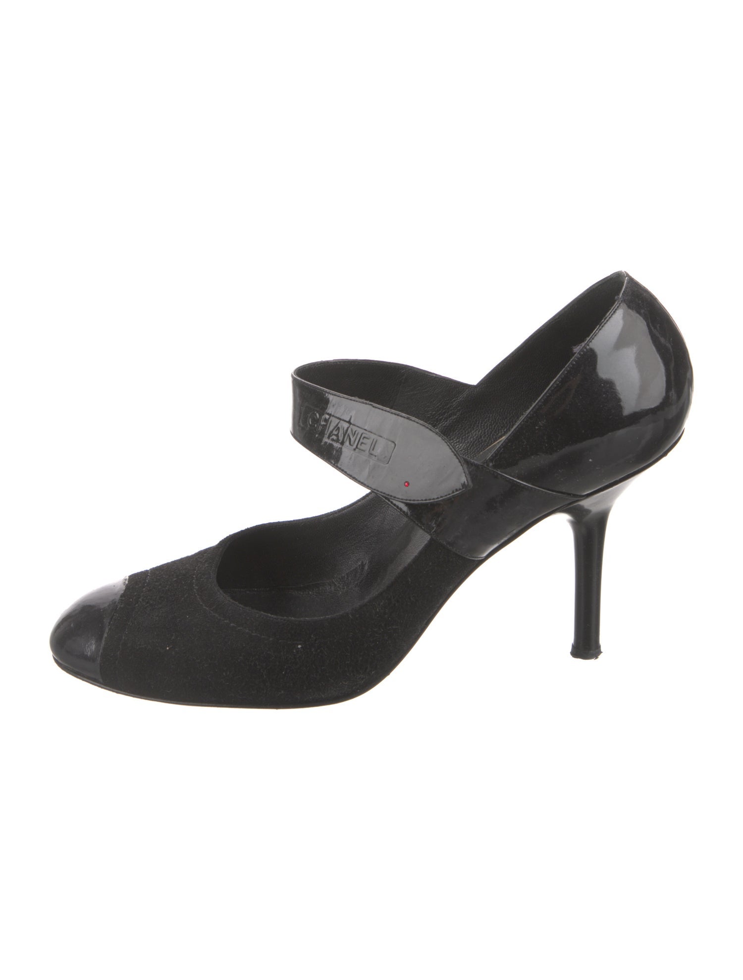 Chanel Suede Plaid Print Pumps