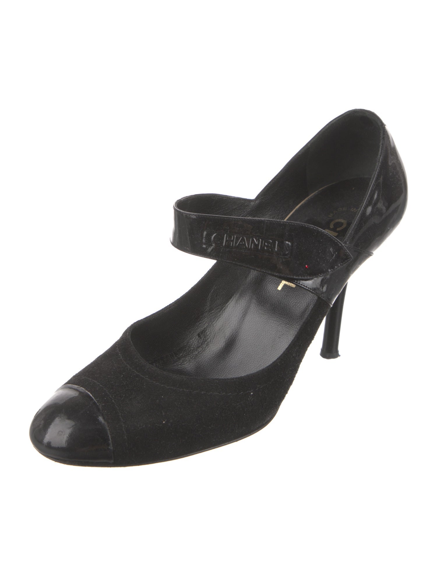 Chanel Suede Plaid Print Pumps