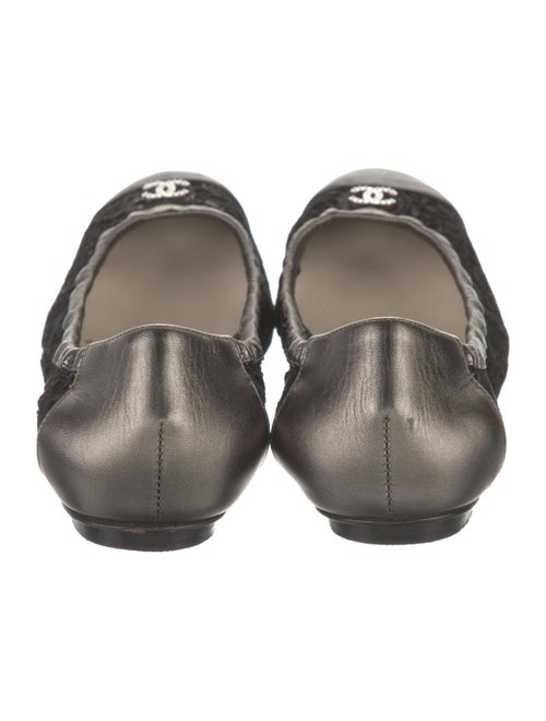 Chanel Interlocking CC Logo Calfskin Flats