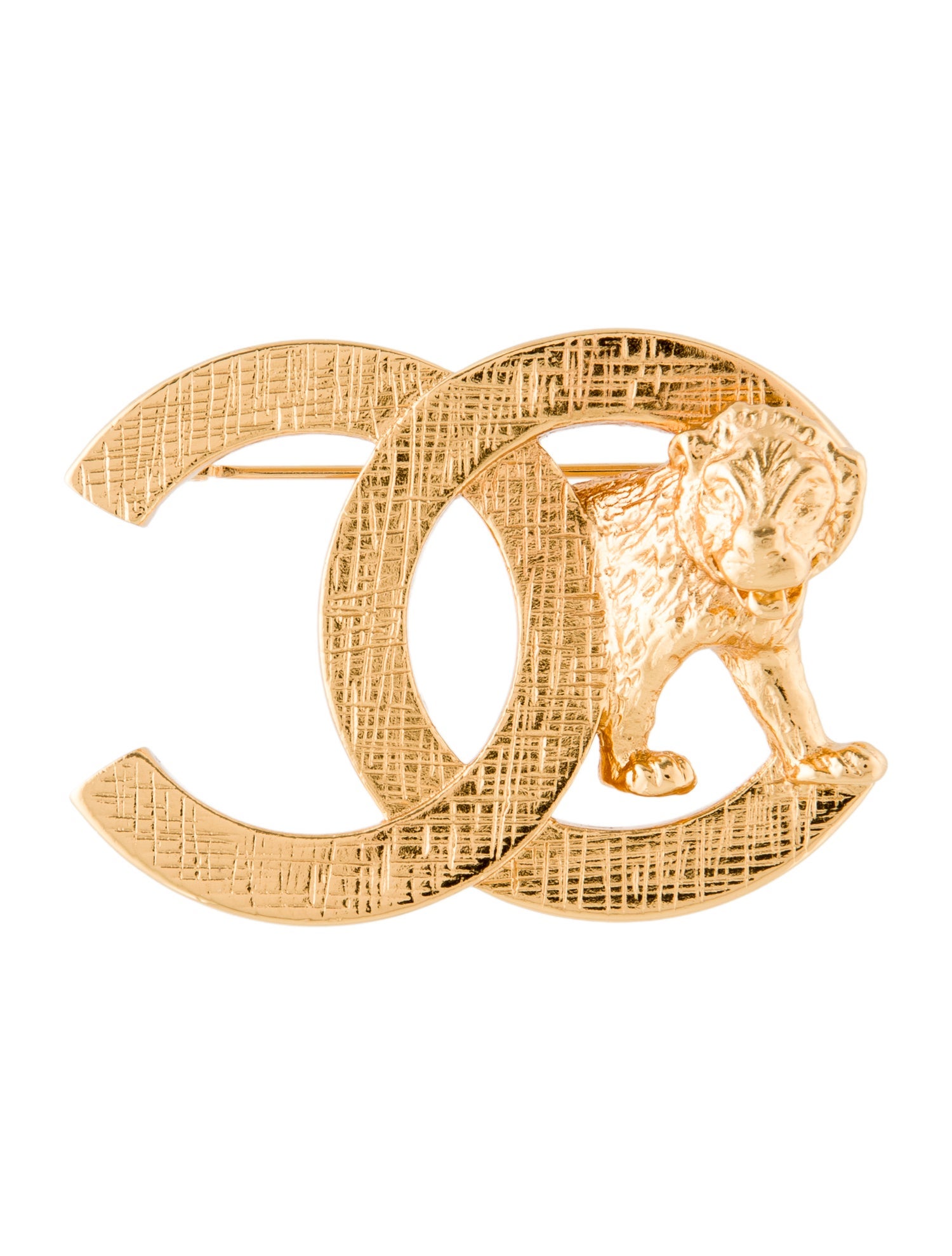 Chanel 2022 CC Lion Brooch
