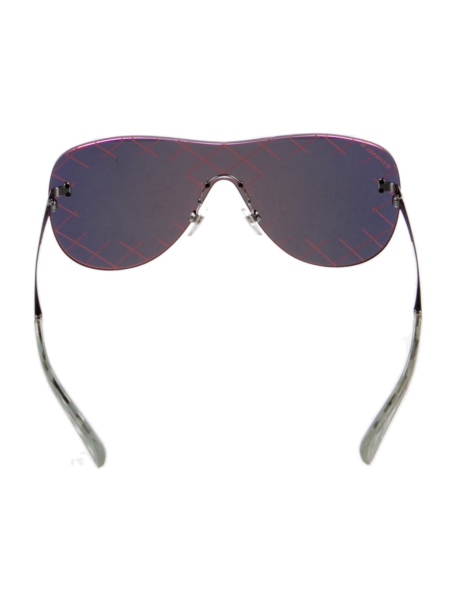 Chanel Interlocking CC Logo Shield Sunglasses