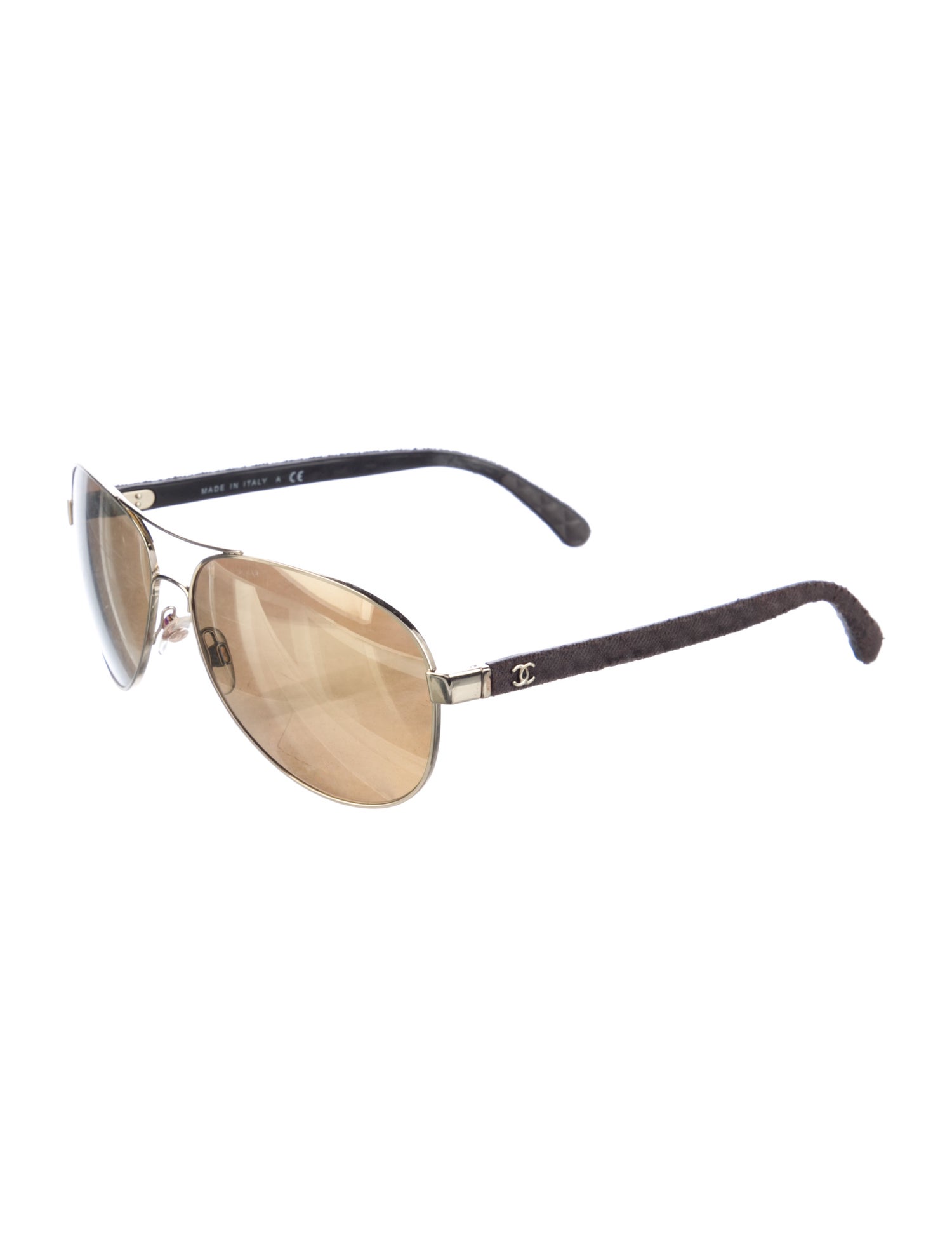 Chanel Interlocking CC Logo Aviator Sunglasses