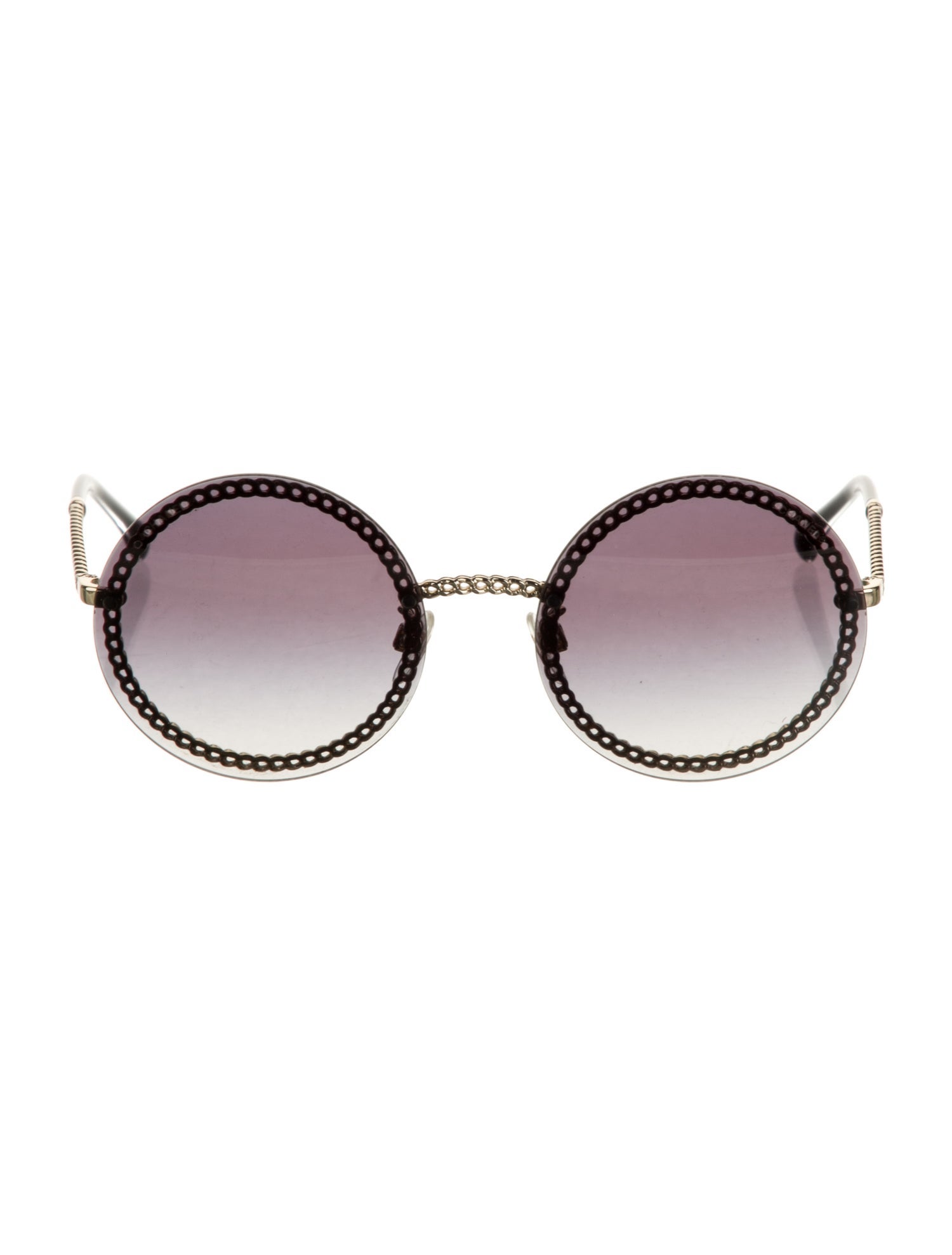 Chanel Interlocking CC Logo Round Sunglasses