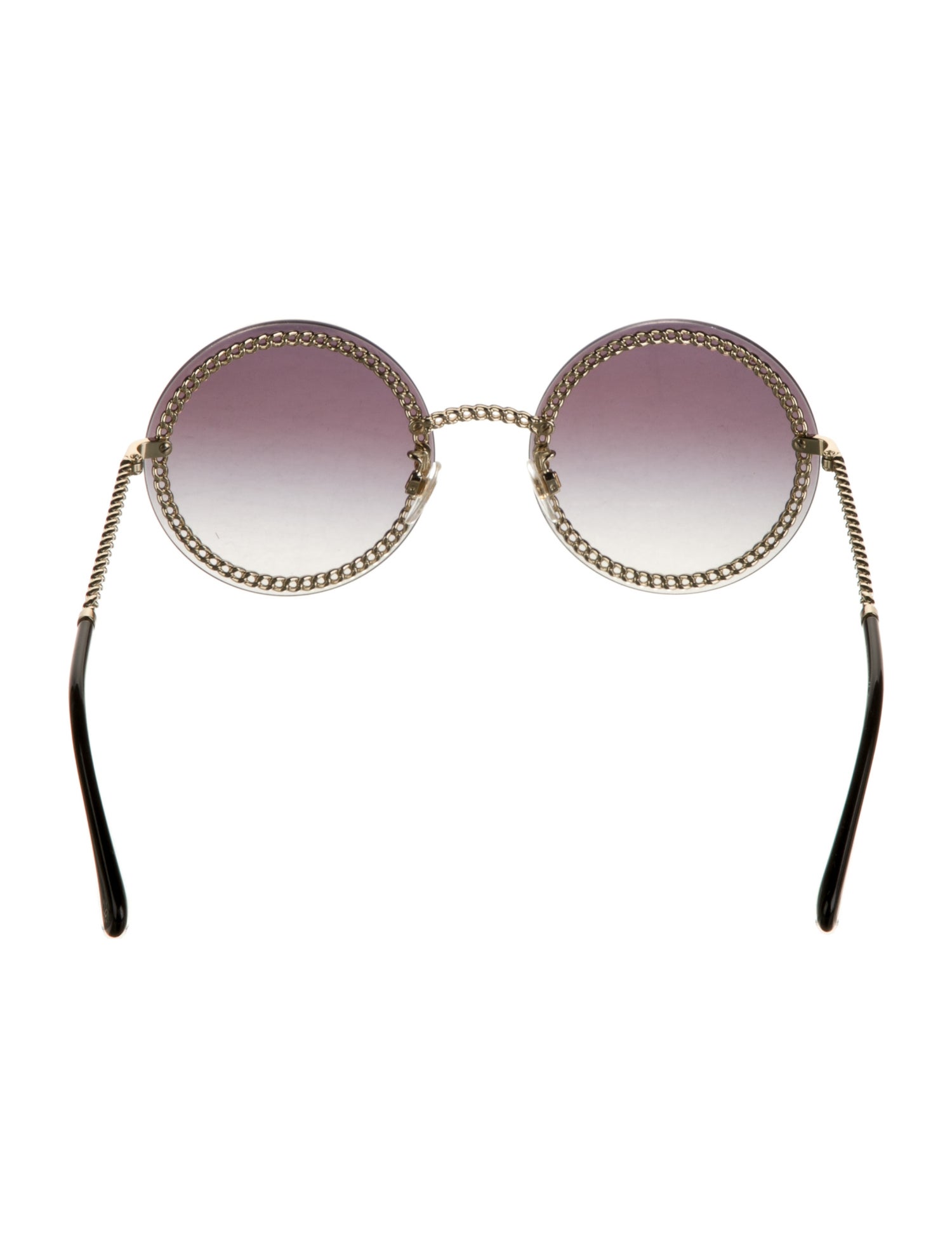 Chanel Interlocking CC Logo Round Sunglasses