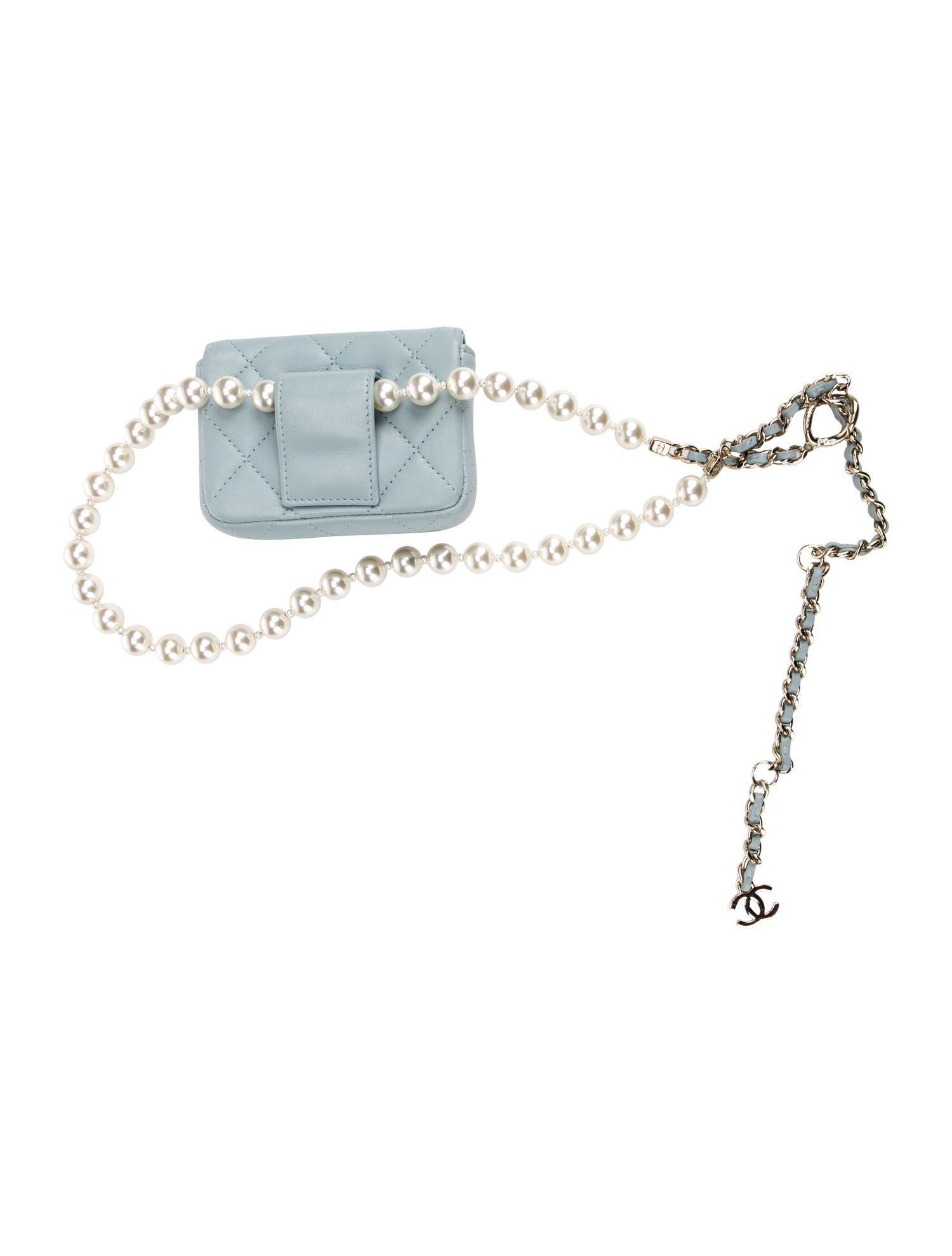 Chanel Mini Quilted Pearl Waist Bag