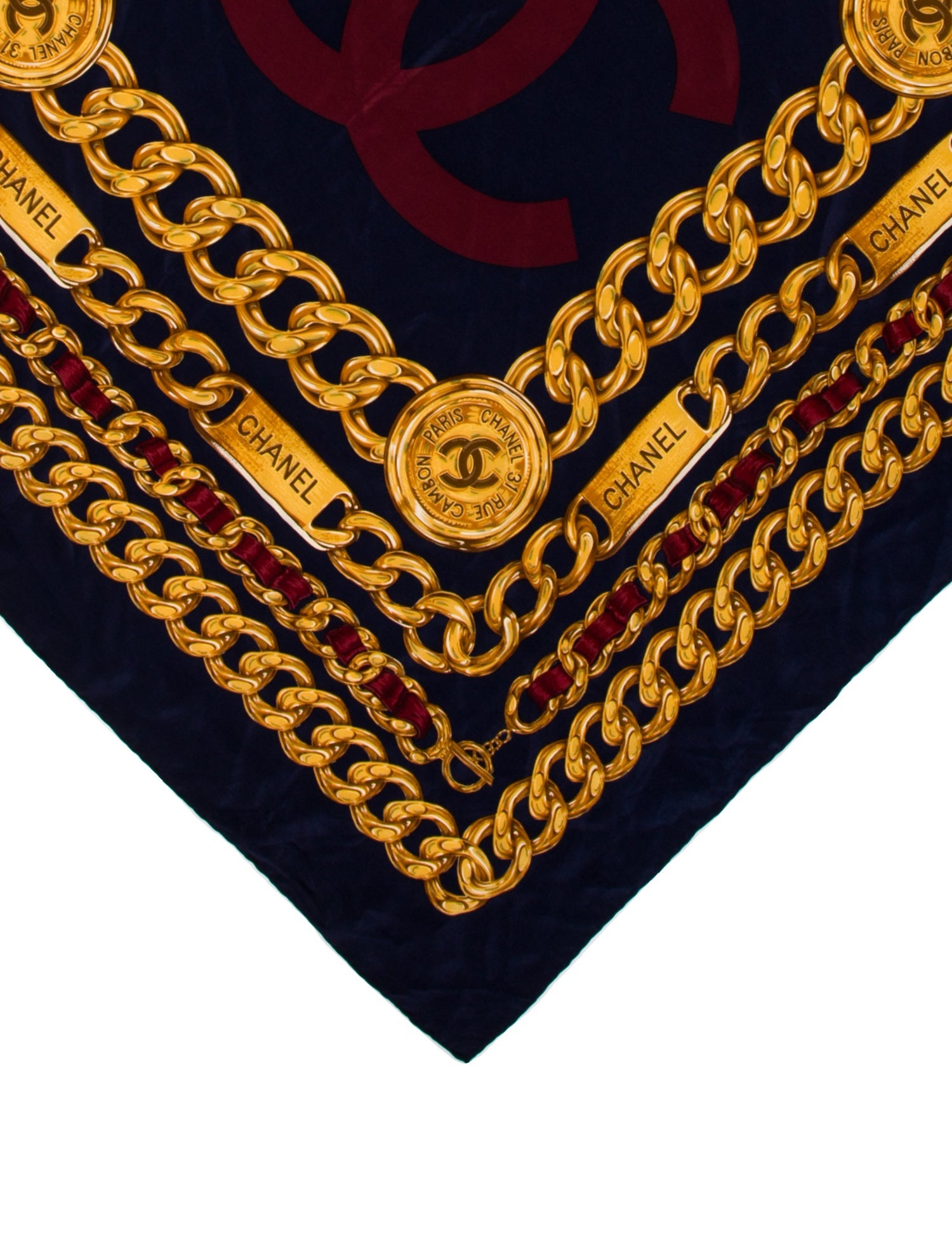 Chanel Silk Vintage Scarf