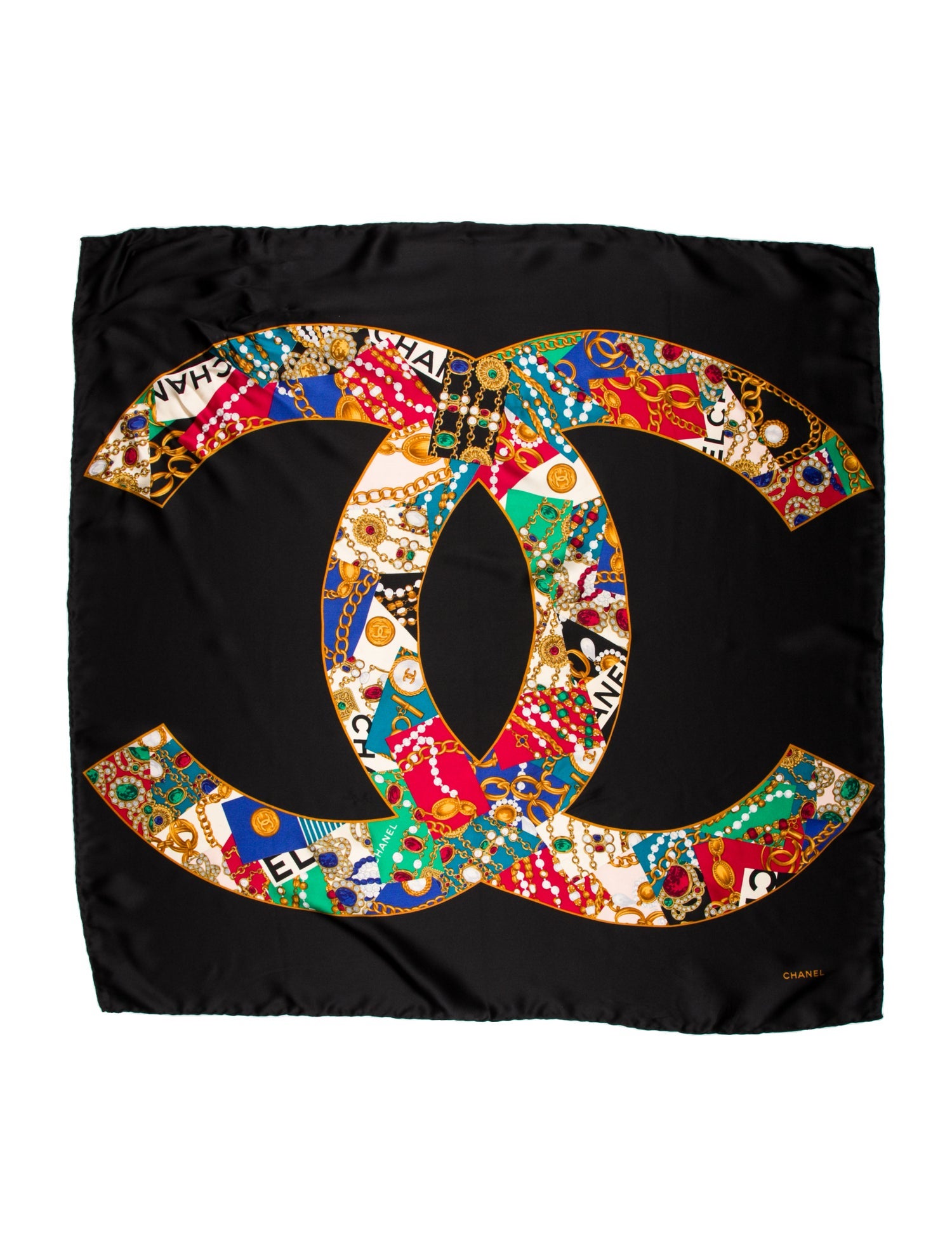 Chanel Silk Vintage Scarf