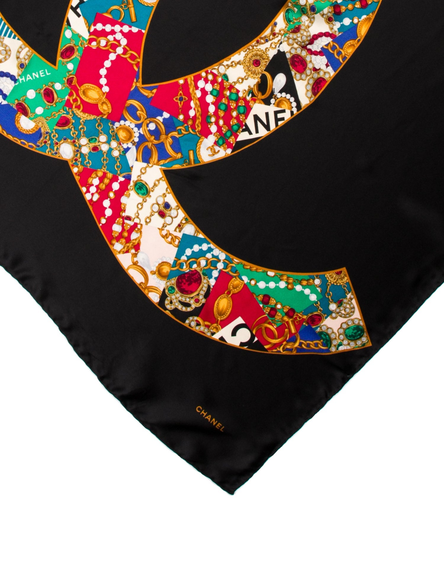 Chanel Silk Vintage Scarf
