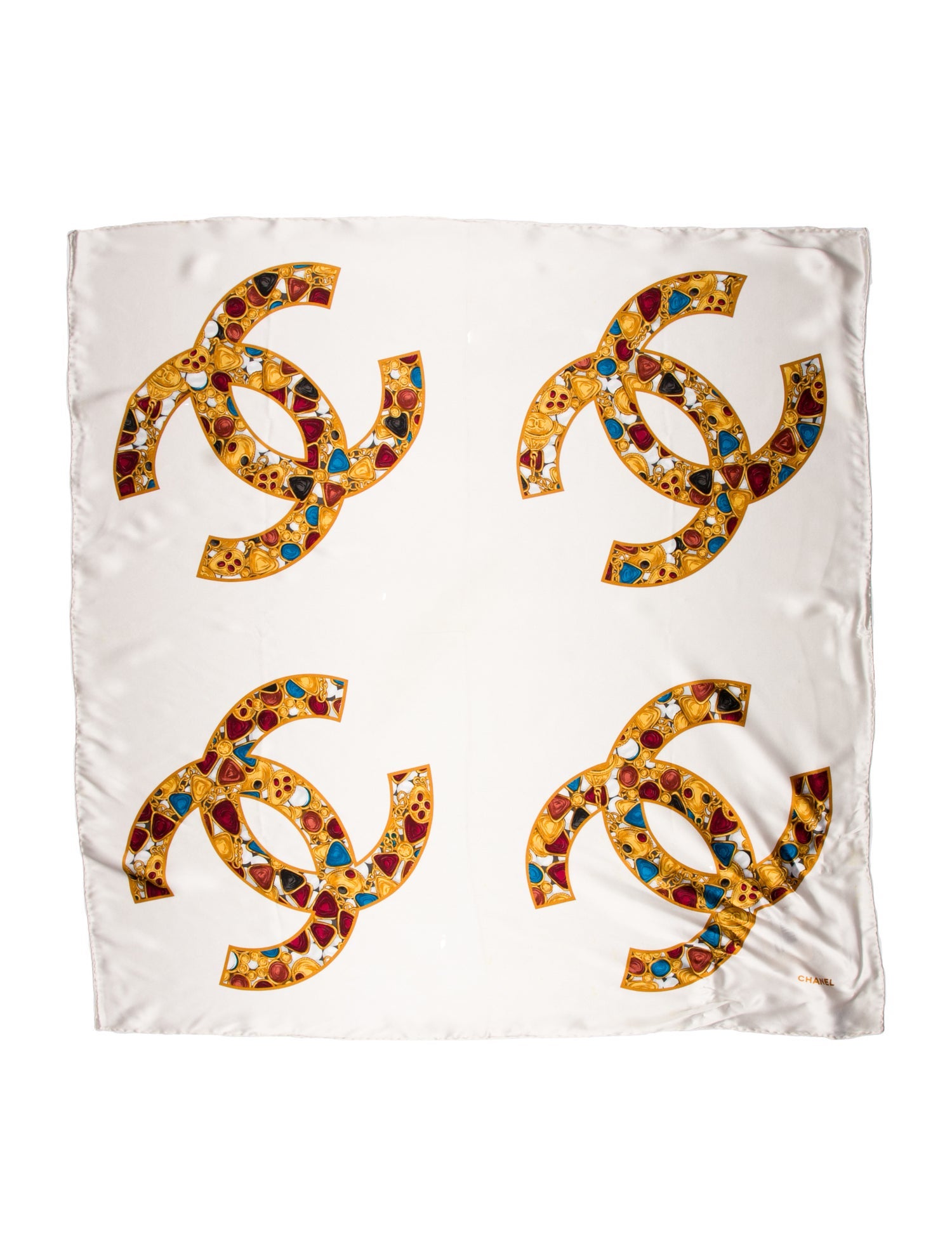 Chanel Silk Vintage Scarf