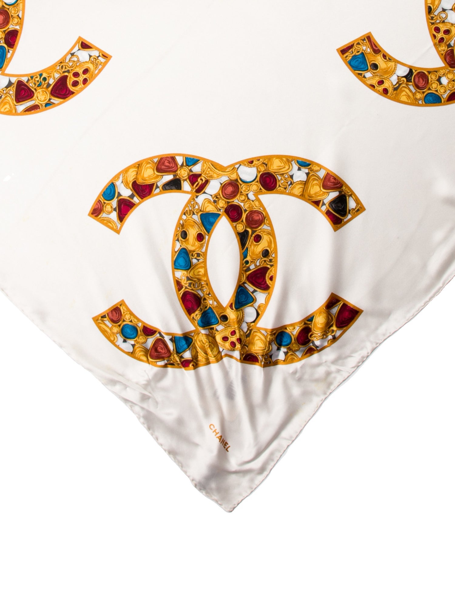 Chanel Silk Vintage Scarf