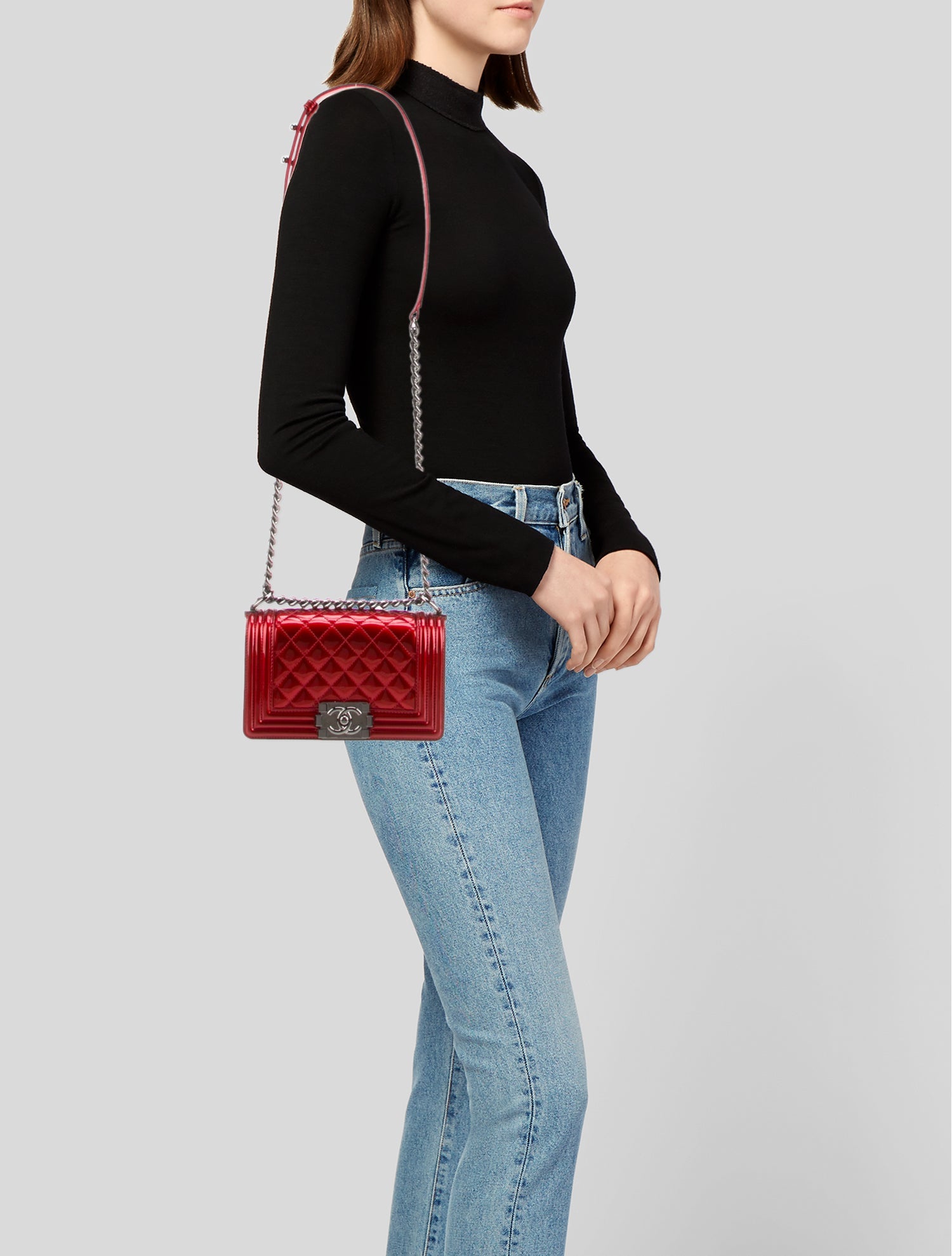 Chanel Small Patent Boy Bag