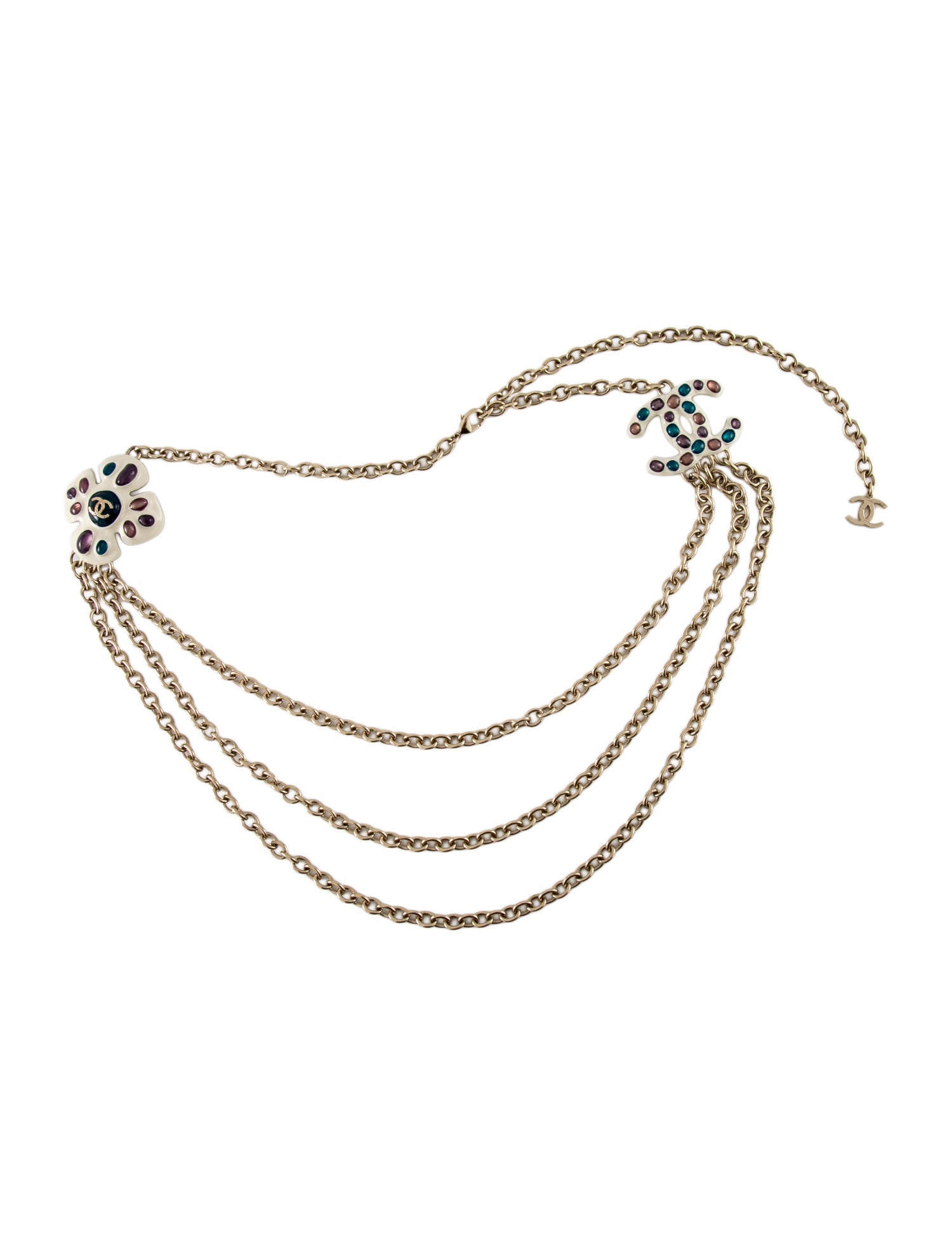 Chanel 2018 Interlocking CC Logo Waist Belt