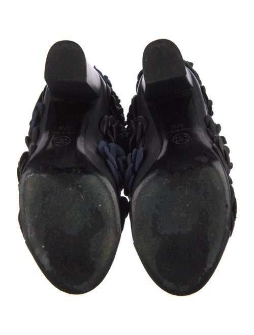 Chanel Interlocking CC Logo Leather Combat Boots