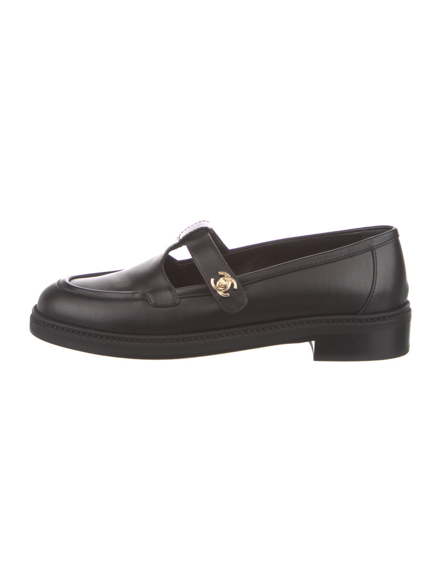 Chanel 2025-2026 Interlocking CC Logo Mary Jane Flats