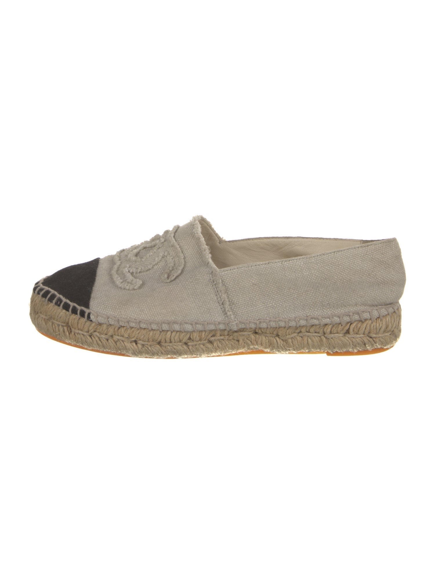 Chanel Interlocking CC Logo Canvas Espadrilles