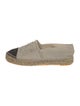 Chanel Interlocking CC Logo Canvas Espadrilles