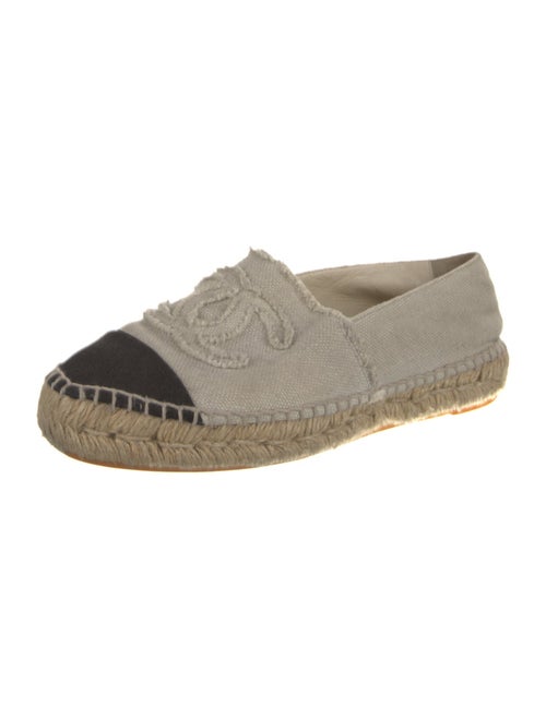 Chanel Interlocking CC Logo Canvas Espadrilles