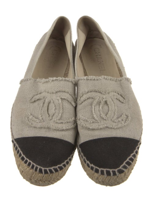 Chanel Interlocking CC Logo Canvas Espadrilles