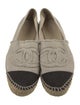 Chanel Interlocking CC Logo Canvas Espadrilles