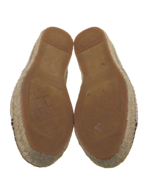 Chanel Interlocking CC Logo Canvas Espadrilles