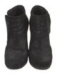 Chanel Interlocking CC Logo Suede Boots