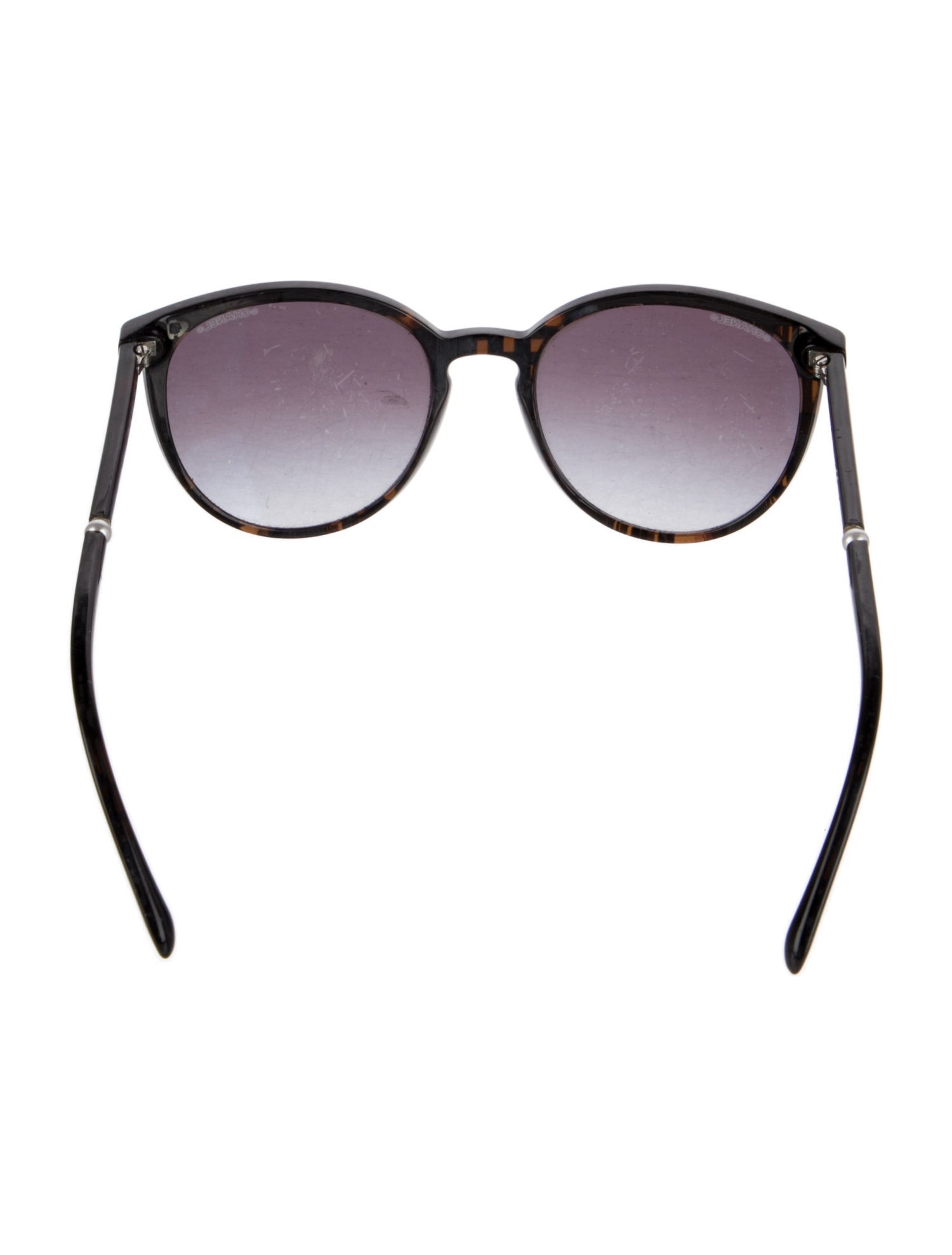 Chanel Interlocking CC Logo Round Sunglasses