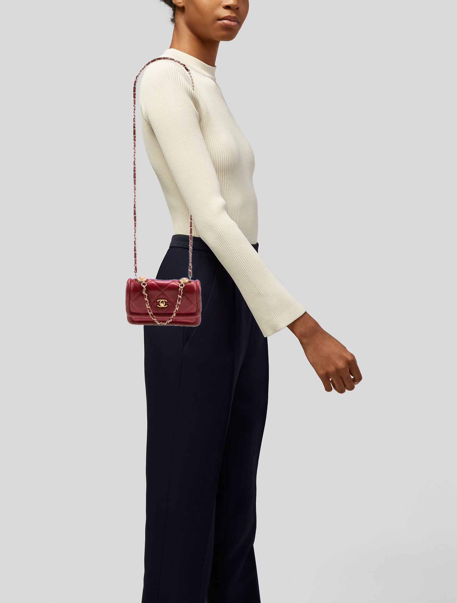 Chanel Extra Mini Button on Top Belt Bag