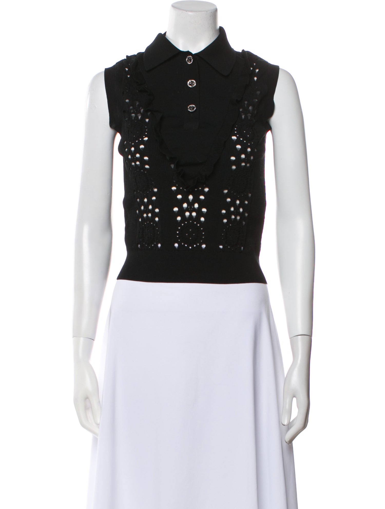 Chanel 2020 Sleeveless Crop Top