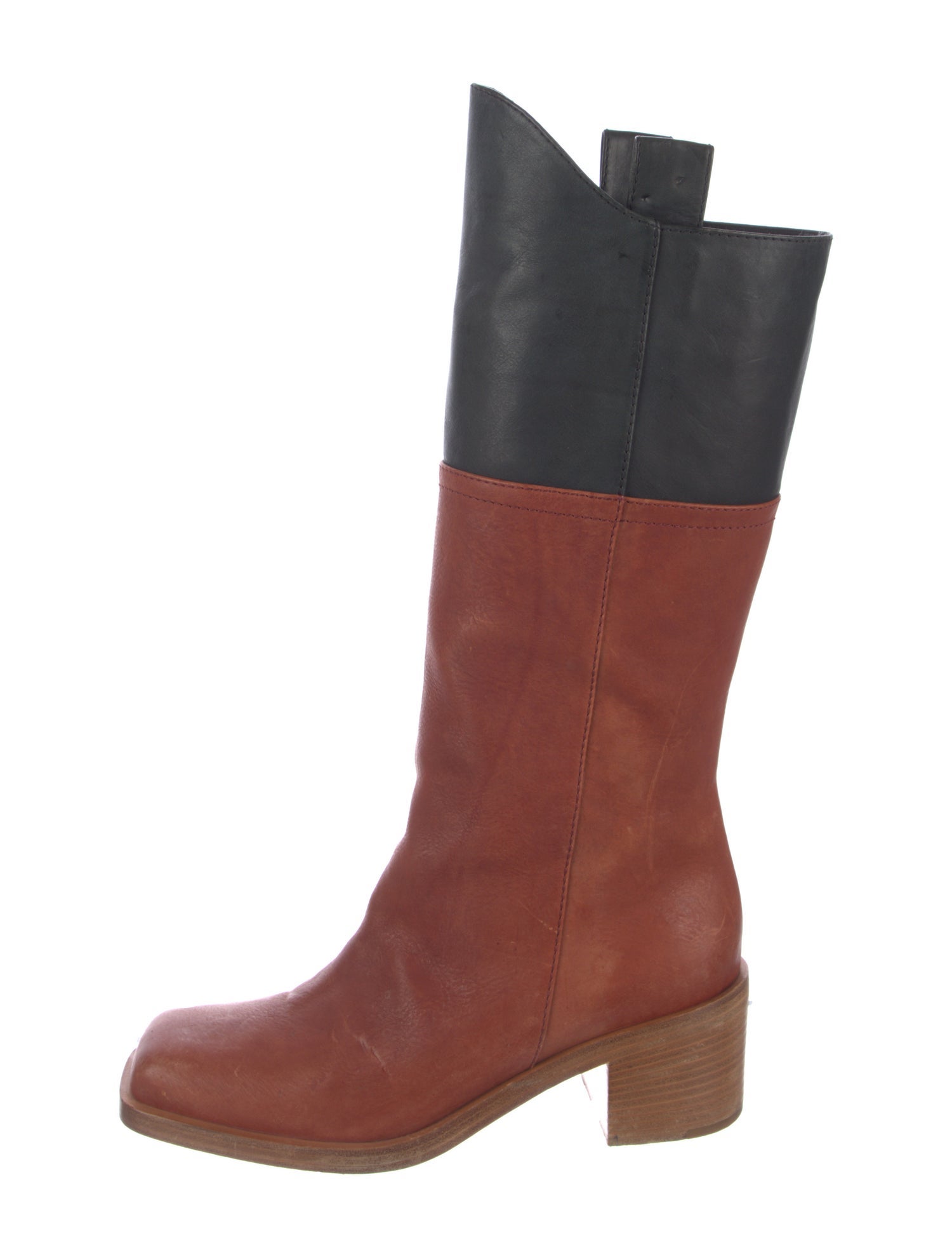 Chanel 2014 Interlocking CC Logo Riding Boots