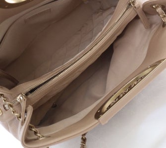 Chanel Leather A Real Catch Shopping Tote