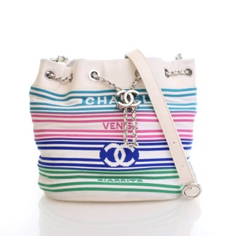 Chanel Interlocking CC Venise Biarritz Bucket Bag Medium