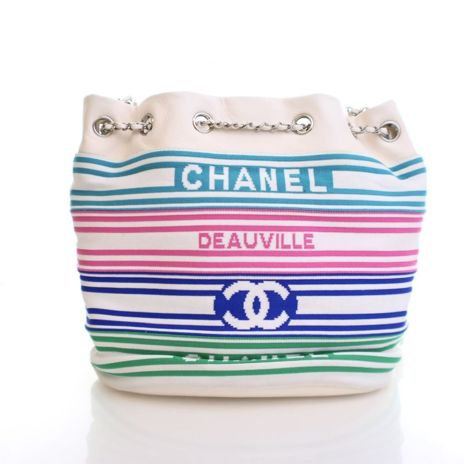 Chanel Interlocking CC Venise Biarritz Bucket Bag Medium