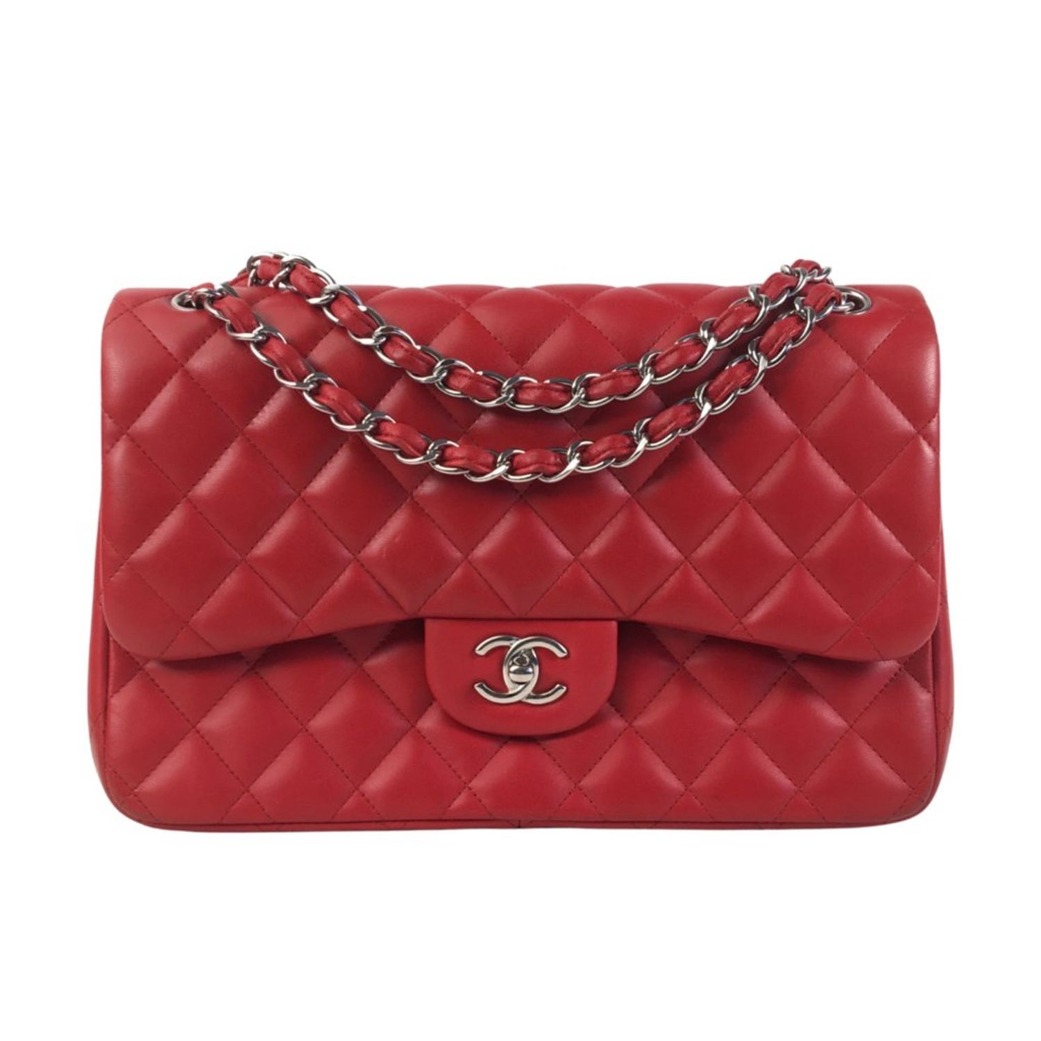 Chanel Interlocking CC Classic Double Flap Bag Jumbo