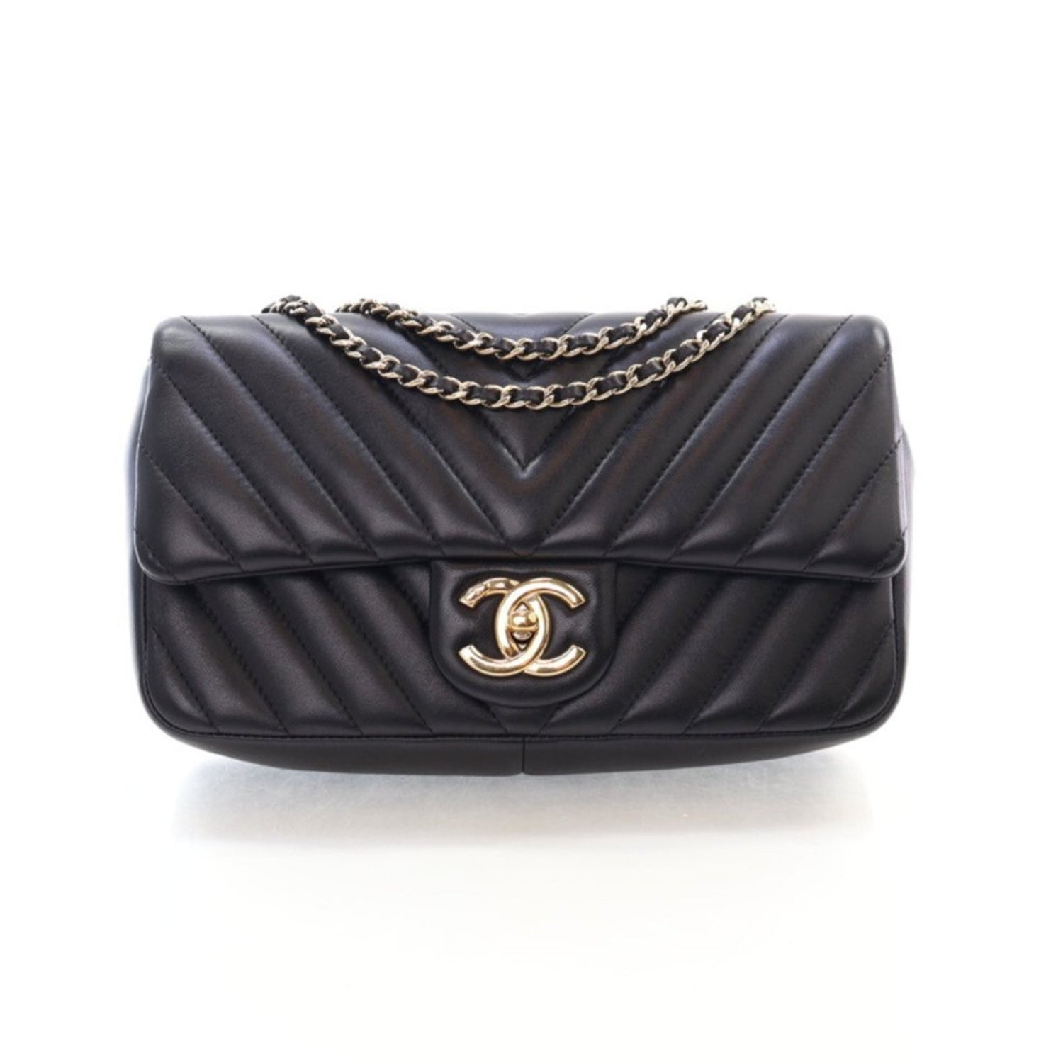 Chanel Interlocking CC Classic Single Flap Bag Medium