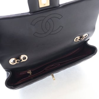 Chanel Interlocking CC Classic Single Flap Bag Medium