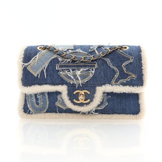 Chanel Interlocking CC Egyptian Hieroglyph Classic Single Flap Bag Medium