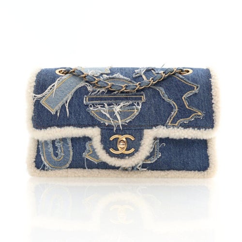 Chanel Interlocking CC Egyptian Hieroglyph Classic Single Flap Bag Medium