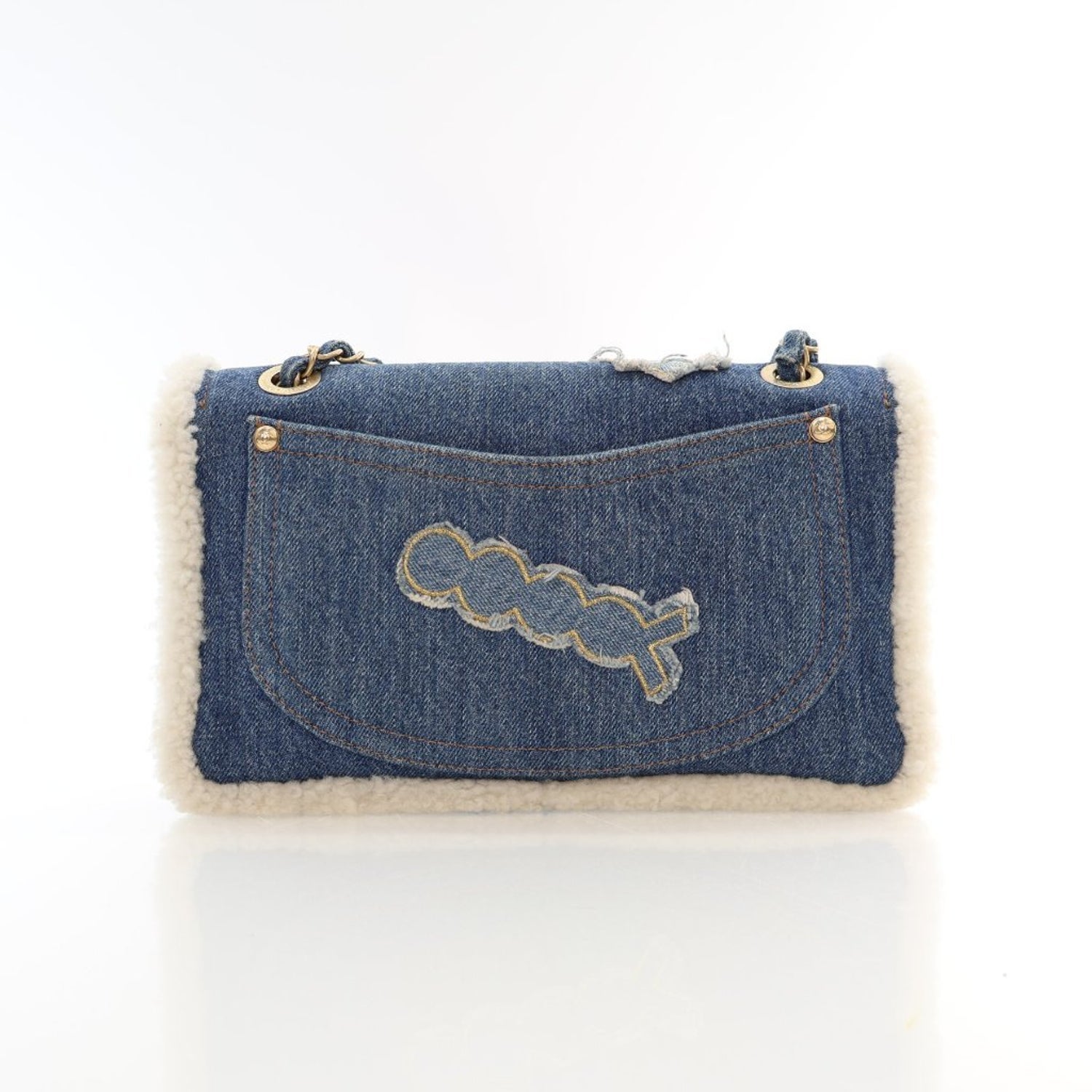 Chanel Interlocking CC Egyptian Hieroglyph Classic Single Flap Bag Medium